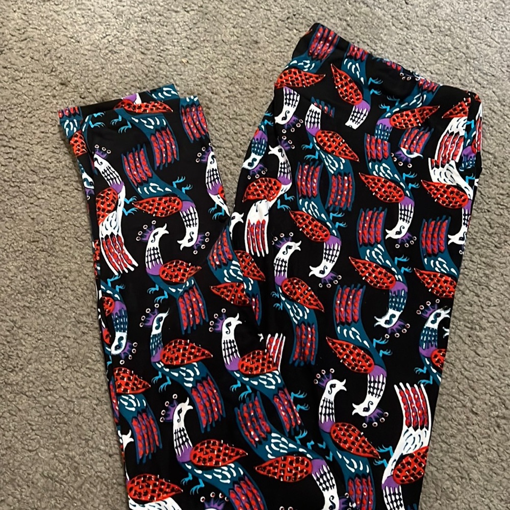 LuLaRoe Peacock Leggings TC